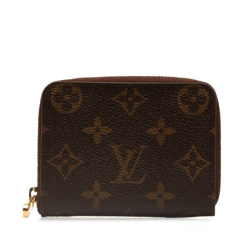 Louis Vuitton Monogram Zippy Coin Purse Brown